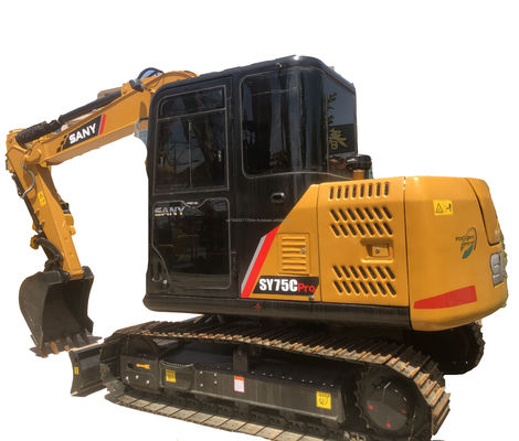 Second-hand SANY SY75C Pro Excavator Great Performance Hydraulic Construction Machine