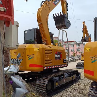 Sany SY75C excavator with 0.32M³ bucket capacity and excellent working performance