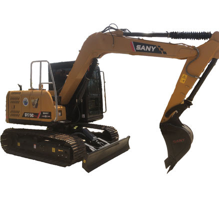 0.32M³ Bucket Capacity Sany SY75C Pro Excavator Original Hydraulic Cylinder and Right