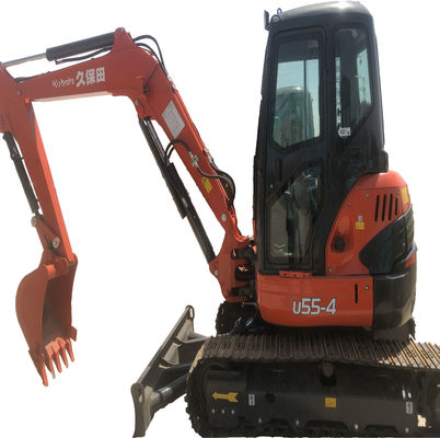 Mini Second Hand Excavator 5.5 Ton Kubota U55 Used Excavator with Original Hydraulic Valve
