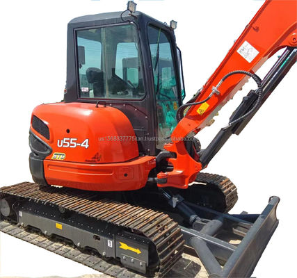 Original Japan KUBOTA KXU55 Mini Excavator 5.5 Tons Used with Original Engine and PLC
