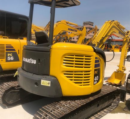 Used Komatsu PC40 4Ton Hydraulic Mini Digger Crawler Excavator With 0.2M³ Bucket Capacity