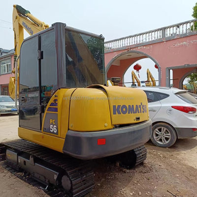 Used Komatsu PC56-7 Crawler Excavator with Low Working Hours and 5ton Operating Weight