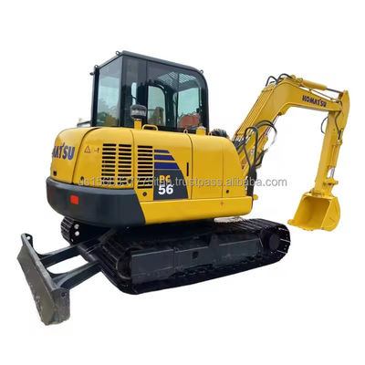 Low Working Hours Komatsu PC56-7 Second-hand Excavator for Construction at Affordable