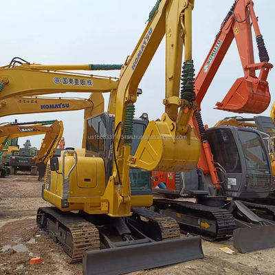 Low Working Hours Komatsu PC56-7 Second-hand Excavator for Construction at Affordable