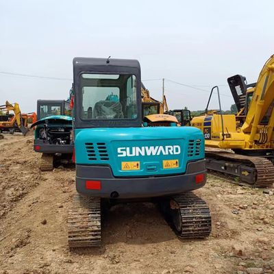 6T Used Sunward SWE60E Excavator Hydraulic Crawler Backhoe Mini Digger with 0.5M³ Bucket