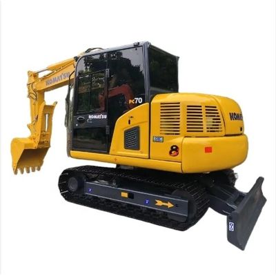 Komatsu PC70 7T Used Excavator with 0.2M³ Bucket Capacity and Good Walking Condition