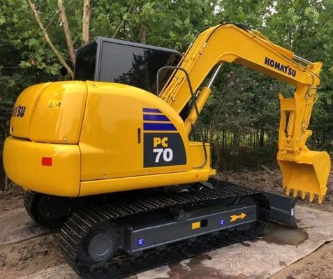Komatsu PC70 7T Used Excavator with 0.2M³ Bucket Capacity and Good Walking Condition