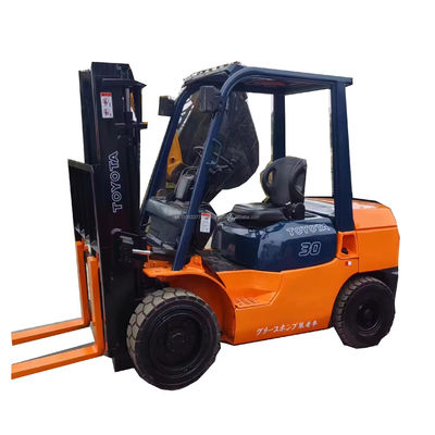 Reasonable TOYOTA 8F30 Forklift for Sell Used Diesel Engine 1000MM Fork Length