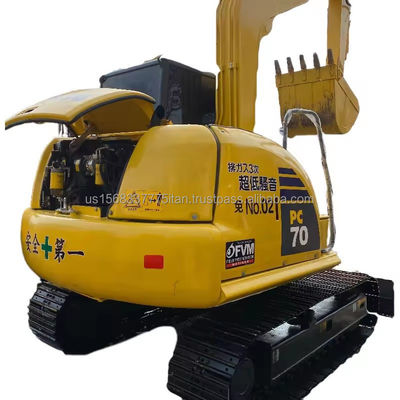 7 Ton Komatsu PC70 Used Mini Excavator with Original Hydraulic Cylinder and Valve