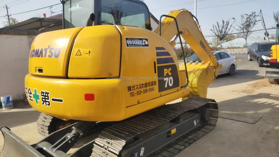 7 Ton Komatsu PC70 Used Mini Excavator with Original Hydraulic Cylinder and Valve