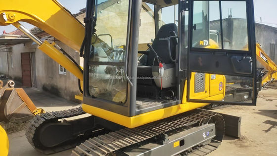 7 Ton Komatsu PC70 Used Mini Excavator with Original Hydraulic Cylinder and Valve