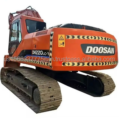 Doosan DH220-7 Excavator Used and in Good Condition with Original Hydraulic Valve