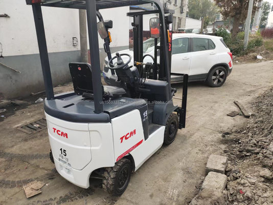 3 Ton TCM Forklift Second Hand Forklift 2M Fork Length Diesel Engine Power Source