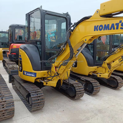 3000 KG Used Hydraulic Excavator Crawler Komatsu PC30MR with Original Hydraulic Pump