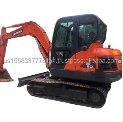 Doosan Excavators 6TON Dx60 Construction Track Excavator Original Less Working Hours