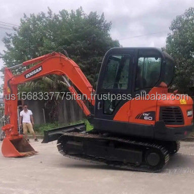 Doosan Excavators 6TON Dx60 Construction Track Excavator Original Less Working Hours