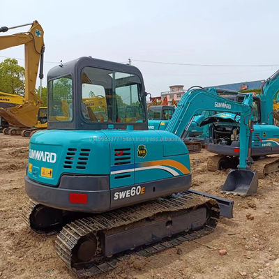 Used SWE 60E 6 Ton Excavator in Good Condition with Original Hydraulic Cylinder