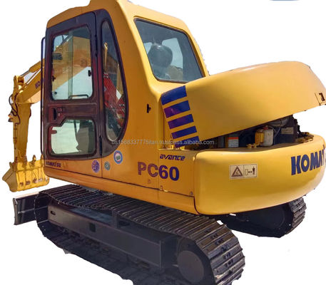 Komatsu PC60 Used Excavator Crawler 6000 KG Machine Weight Original Hydraulic Cylinder