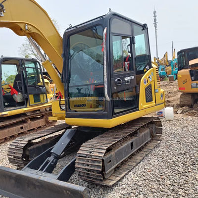7 Ton Mini Excavator Komatsu PC70 Used Crawler Excavator With Original Hydraulic Pump