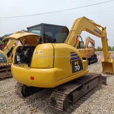 7 Ton Mini Excavator Komatsu PC70 Used Crawler Excavator With Original Hydraulic Pump