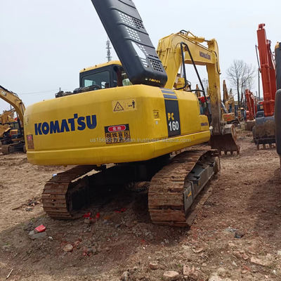 Used Komatsu PC160 Hydraulic Excavator 16 Ton Crawler Excavator with 0-2000 Working Hours