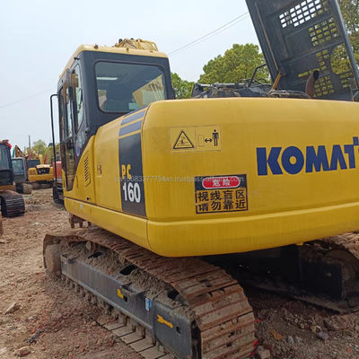 Used Komatsu PC160 Hydraulic Excavator 16 Ton Crawler Excavator with 0-2000 Working Hours