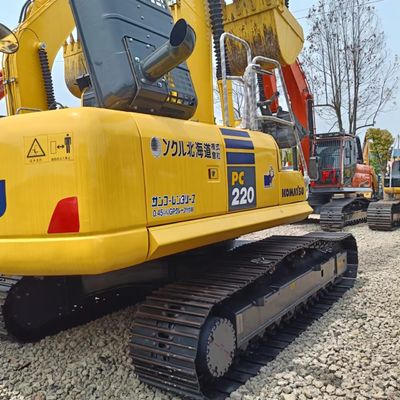 Used Komatsu PC220 Hydraulic Crawler Excavator 22 Ton with Original Hydraulic Pump