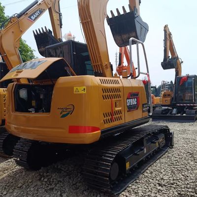 SANY SY95C Used Excavator 2016 in Good Condition with Original Design and Rubber Track
