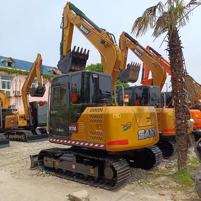 Sany SY75C Pro Used Excavator with Excellent Operating Weight and Original Hydraulic Pump