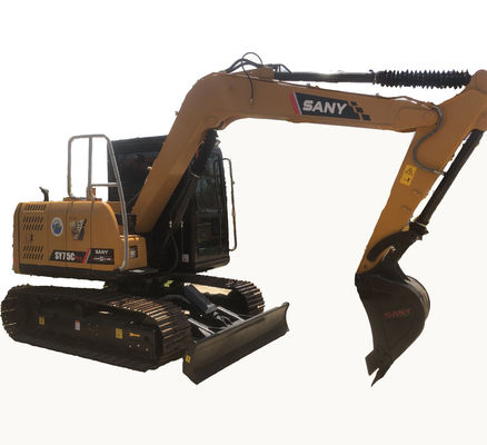 41.1 kw Engine SANY SY75C Pro Excavator Excellent Working Performance Guaranteed