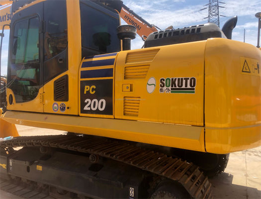 Japan Used Komatsu PC200 Hydraulic Crawler Excavator with Excellent and 195kw Engine