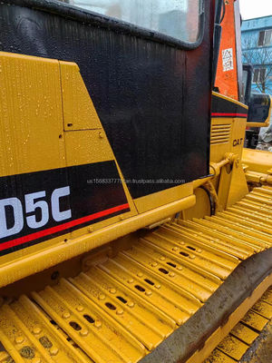 Used Cat D5C Bulldozer with Original Hydraulic Cylinder 23400 KG Construction Machine