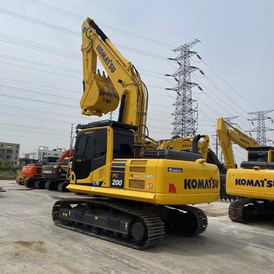 20 Ton Hydraulic Excavator Komatsu PC200 for Middle Crawler Earth Moving Construction