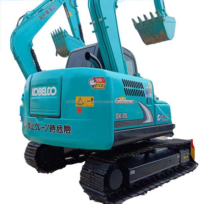 Kobelco SK75-8 Mini Used Hydraulic Crawler Excavator with 42kw Engine in Good Condition