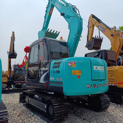 Kobelco SK75-8 Mini Used Hydraulic Crawler Excavator with 42kw Engine in Good Condition