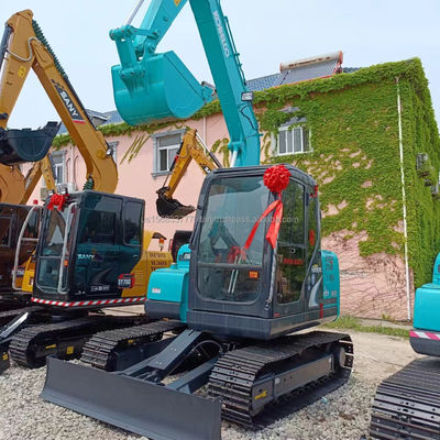 Kobelco SK75-8 Mini Used Hydraulic Crawler Excavator with 42kw Engine in Good Condition