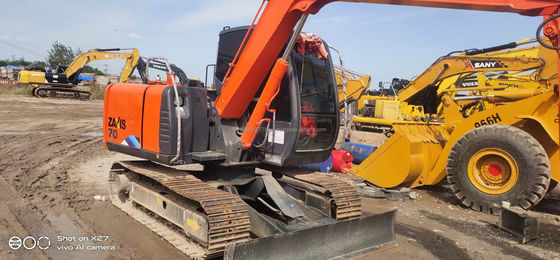 7 Ton Hitachi ZX70 Mini Excavator with and Hyperkinesis Assembled by Hitachi in Japan