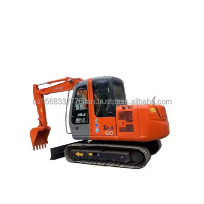Mini Hitachi ZX60 6ton Excavator Made in Japan with Original Hydraulic Pump from 2016