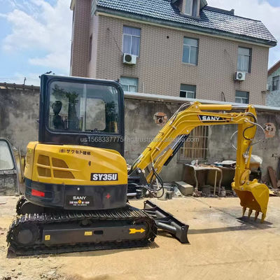3.8TON Operating Weight SANY SY35U Used Excavator with Excellent Condition and Engine
